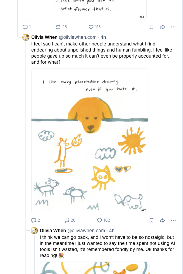 "I like every placeholder drawing even if you hate it."